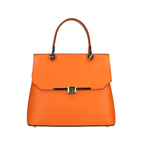 Chicca Borse Borsa a Mano Donna in Pelle Made in Italy 27x23x12 Cm
