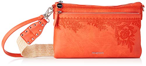 Desigual PU Across Body Bag, Donna, Colore: Arancione, U