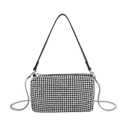 ELIOX Borsa STRASS a Mano e Tracolla da Donna - Borsetta Piccola...
