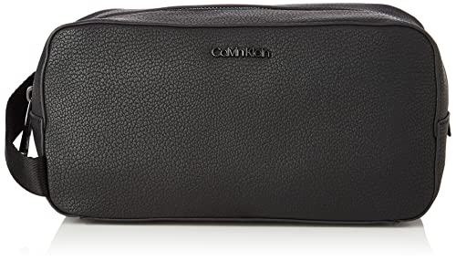 Calvin Klein Diagonal Washbag, Altro SLG Uomo, CK Nero, OS