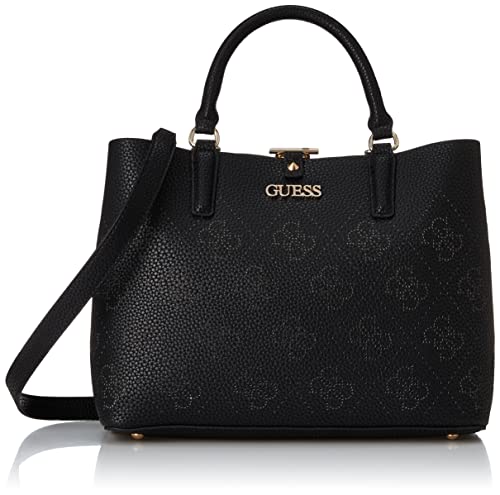 Guess, Amara Fidanzata Satchel Donna, Nero, Taglia unica
