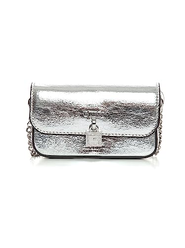 Guess Borsa night fall mini tracolla stampa pitone MY848577 silver