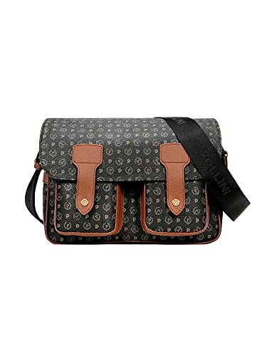 Pollini TRACOLLA GRANDE TAPIRO TE8401PP02Q11 NERO/MARRONE