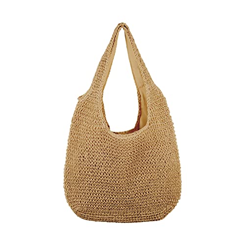 SUKUTU Borsa da Spiaggia Grande in Rattan di Paglia da Donna Borse...