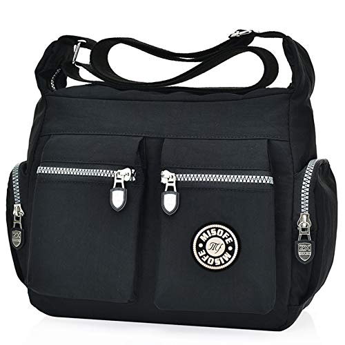 Borsa casual da donna, multi tasca, usabile a bandoliera, a tracolla o...