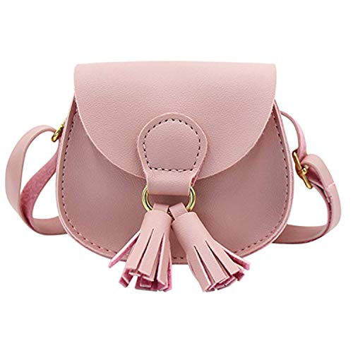PPX - Mini borsa a tracolla per bambine e ragazze, con nappa,...
