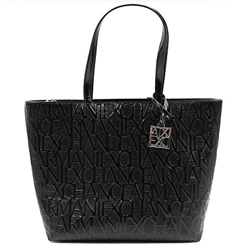 ARMANI EXCHANGE Borsa a tracolla con manici, schwarz, Taglia unica