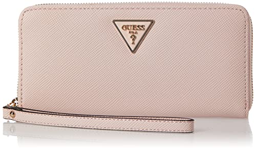 Guess Laurel SLG Large Zip Around, Borsa Donna, Light Rose, L