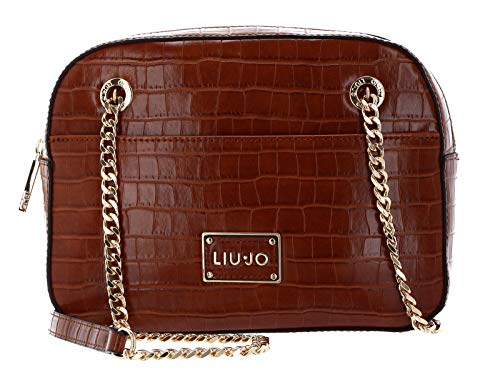 Borsa Liu Jo tracolla crossbody M in ecopelle stampa cocco marsala...