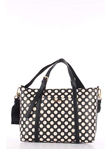 TWINSET SHOPPING CON TRACOLLA202TD8110 POIS NERO PERGAMENA