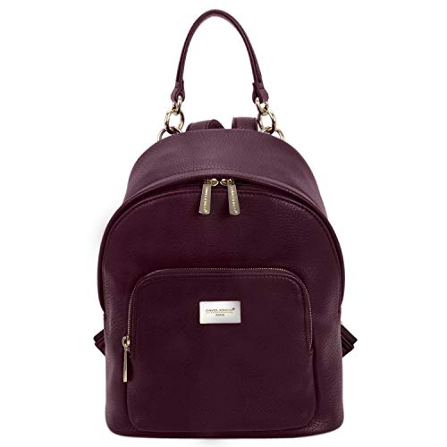 David Jones - Borsa Zainetto Donna - Zaino Piccolo Pelle PU - Daypack...