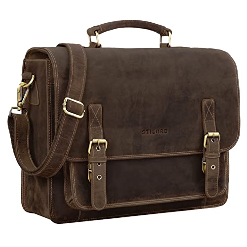 STILORD 'James' Borsa ventiquattrore uomo donna in pelle Cartella...