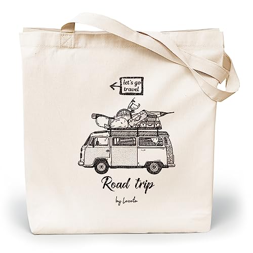 Loxato Borsa Tela Donna - Shopper Cotone - Borsa di Tela Aesthetic -...