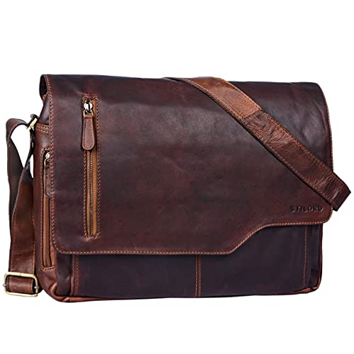 STILORD 'Marlon' Borsa porta pc 15.6 pollici pelle Borsa da ufficio...