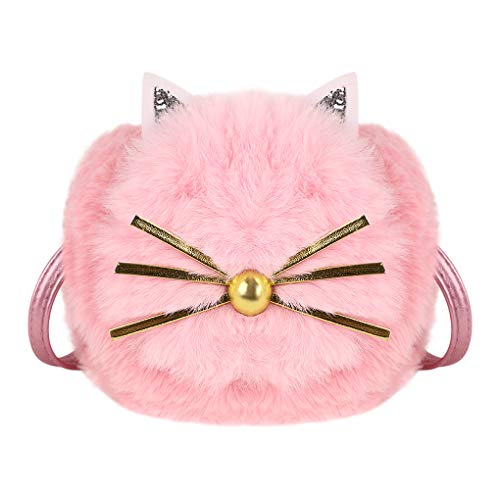 Bambini Ragazze Piccole Belle Pelose Mini Borse A Tracolla Messenger...