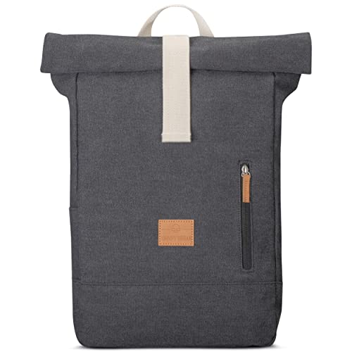 Johnny Urban Zaino Porta PC Donna e Uomo Nero - Adam Medium - Rolltop...