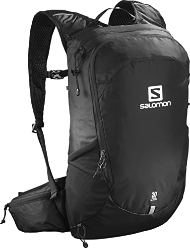 Salomon Trailblazer 20 Zaino per Trekking Unisex, Perfetto per Corsa, Escursionismo e Ciclismo, Nero/Black, Capienza Massima di 20 Litri