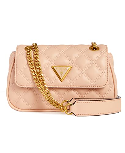 GUESS Giully Mini Convertible Crossbody Flap Apricot Cream