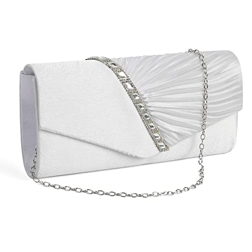 BLACKCUP Pochette da donna, elegante, da sera, con strass, per...