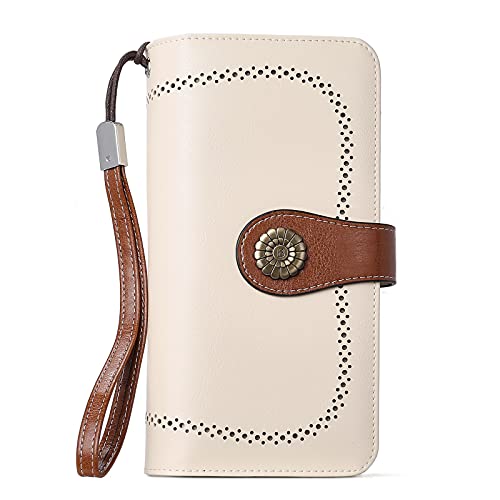 BOSTANTEN Portafoglio Donna in Vera Pelle con Protezione RFID Grand...