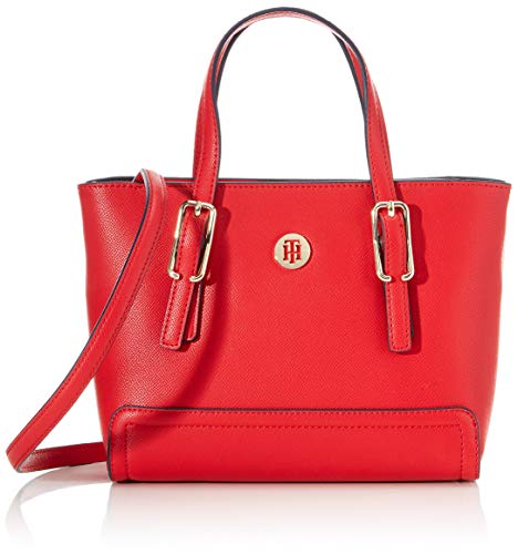 Tommy Hilfiger Honey Small Tote, Borse Donna, Rosso (Barbados Cherry),...
