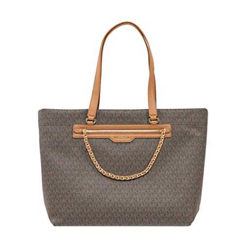 Michael Kors LG TZ Tote, Borsa Donna, BRN/Acorn