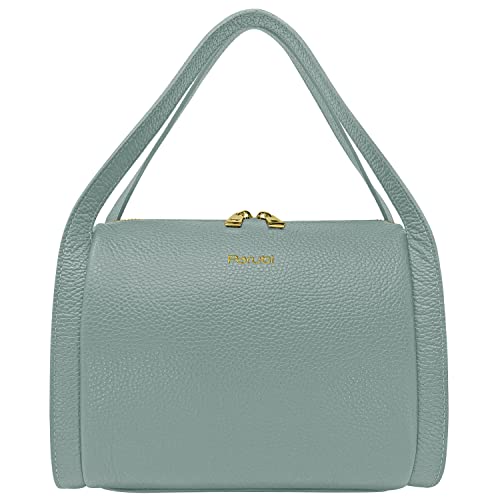 Parubi Borsa a Mano Donna Borsa a Bauletto in Vera Pelle, Borsetta a...