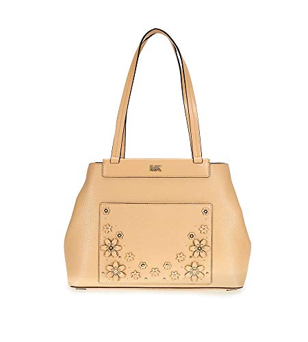 Michael Kors Meredith Medium Leather Tote- Butternut