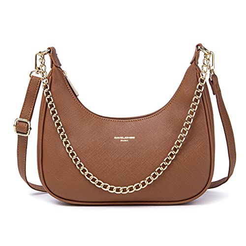 David Jones - Borsa a Spalla Donna - Borsa a Tracolla Catena Simil...