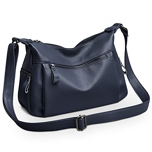 DIRRONA Elegante Donna Borsa a Tracolla Viaggio Borsetta Leggero Pelle...