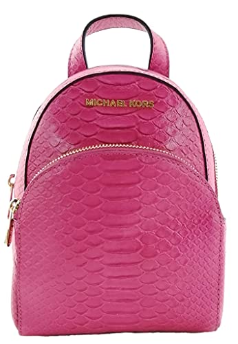 Michael Kors 35T7GAYB1E Abbey Extra Small Fuschia Embossed Leather...