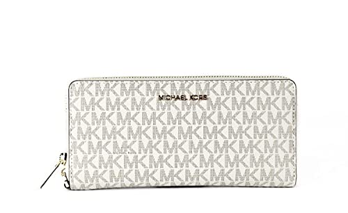 Michael Kors Jet Set Travel Continental Zip Around Leather Wallet...