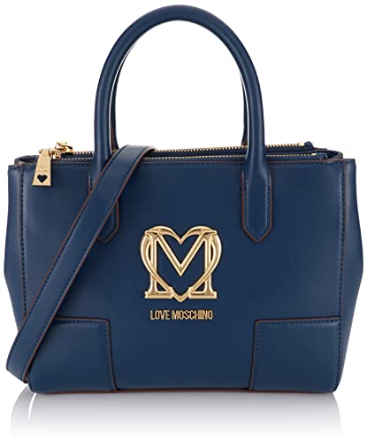 Love Moschino JC4410PP0FKQ0, Borsa a Mano, Donna, Blu, Taglia unica
