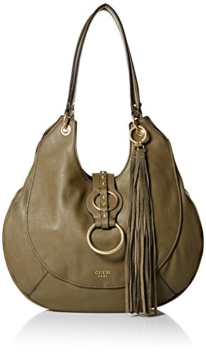 Guess Dixie, Borsa a Spalla Donna, Verde (Olive/Olv), 40x36x15.5 cm (W...