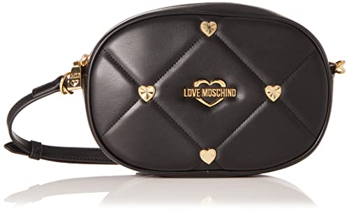 Love Moschino JC4085PP1GLZ0, Borsa a Spalla, Donna, Nero, Taglia unica