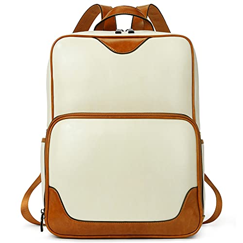 BOSTANTEN Zaino da Donna in pelle 15,6 pollici per Laptop, Zaino...