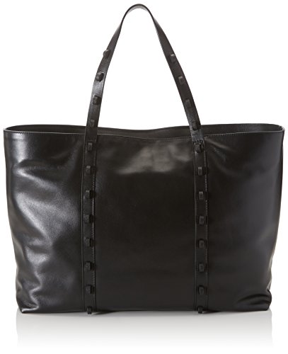 Borbonese Shopping Orizzontale Large, Borsa a Spalla Donna, Nero...