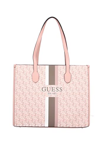 GUESS SILVANA SC866524 borsa shopper bag grande rosa logato