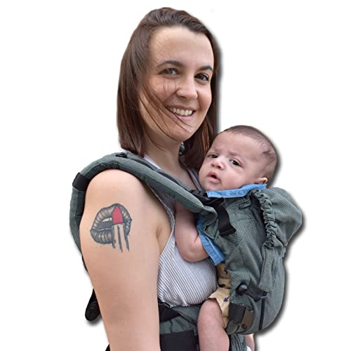 Regolo Baby Monkey Marsupio neonato ergonomico, porta bebe, Essential...