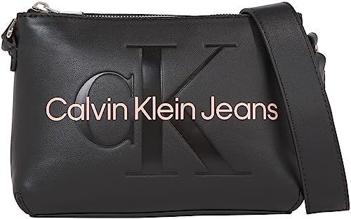 Calvin Klein Fotocamera scolpita Pouch21 Mono, Crossover Donna, Nero...