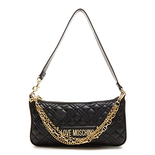 Love Moschino JC4258PP0GKA0, Borsa a Spalla, Donna, Nero, Taglia unica
