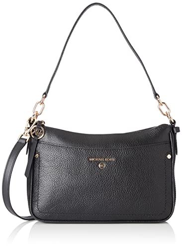 Michael Kors Charm Pouchett Xbody, Borsa Donna, Nero, Taglia unica