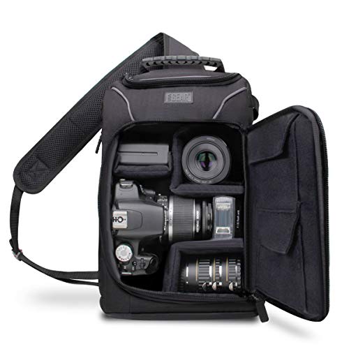 USA Gear Zaino a Tracolla Professionale per Fotocamera Reflex con...