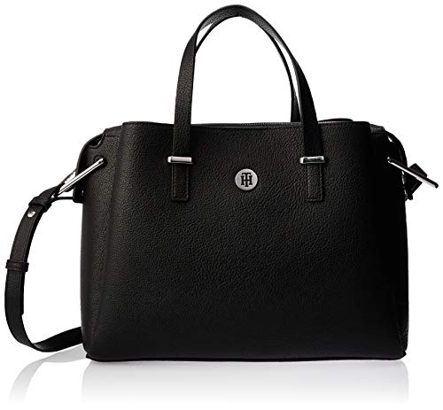 Tommy Hilfiger TH Core Satchel, Borse Donna, Nero (Black), 1x1x1...