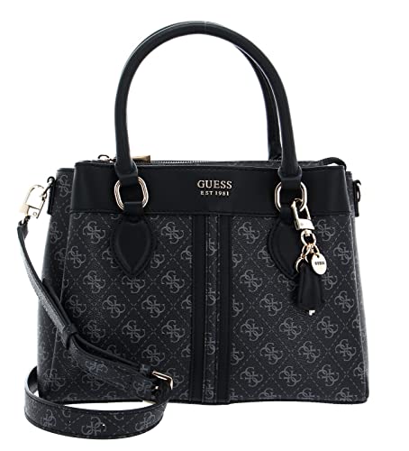 Guess Kasinta 3 Compartment Satchel Coal Multi