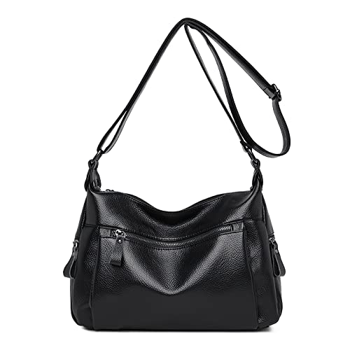 DIRRONA Elegante Donna Borsa a Tracolla Viaggio Borsetta Leggero Pelle...