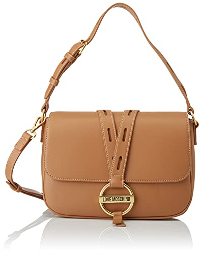Love Moschino Borsa A Spalla Da Donna, Borsa Donna, Marrone, Taglia...