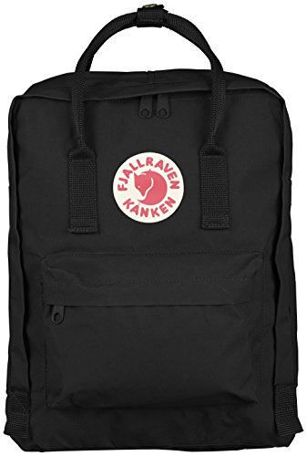 Fjällräven Kånken, Zaini, Nero (Black), 16 L (38 x 27 x 13 cm)
