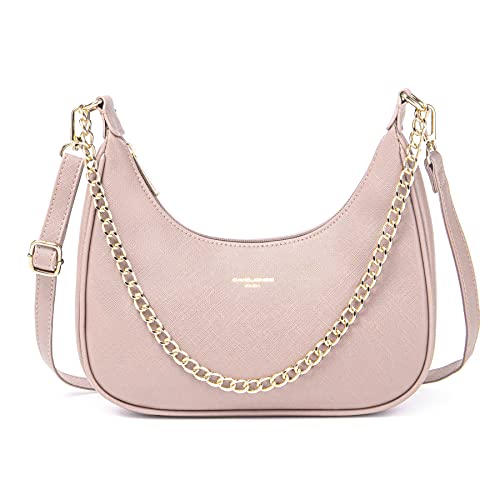 David Jones - Borsa a Spalla Donna - Borsa a Tracolla Catena Simil...