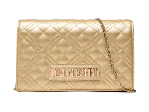 Love Moschino JC4079PP0GLA0, Borsa a Spalla, Donna, Oro, Taglia unica